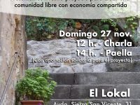 D27-nov: Presentación de Hebra en la Iglesuela + paella solidaria